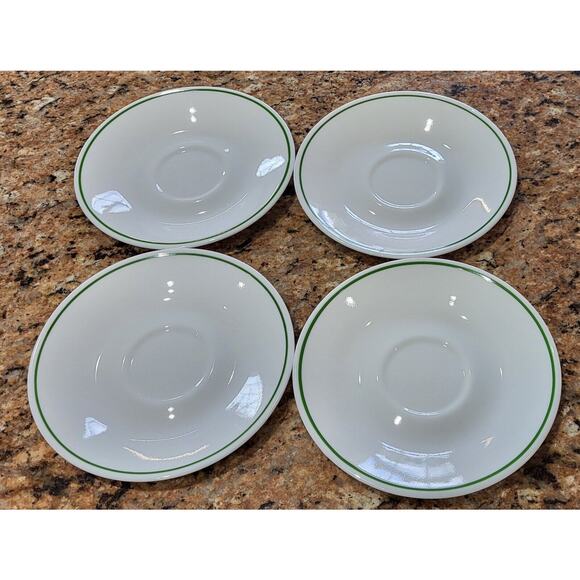 Corelle Green Rim Saucer (Set Of 4) - Picture 2 of 16